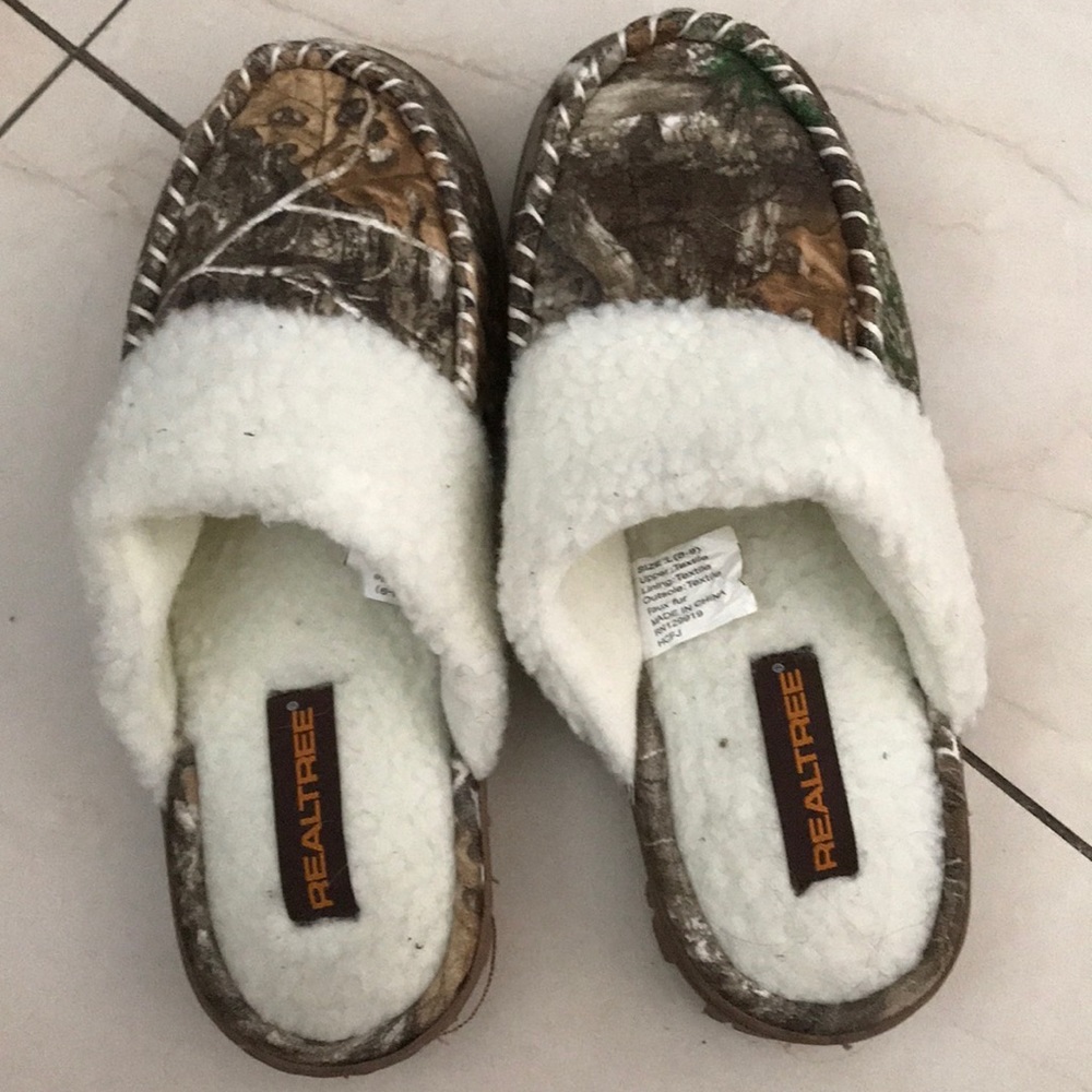 Real tree Camo Slippers